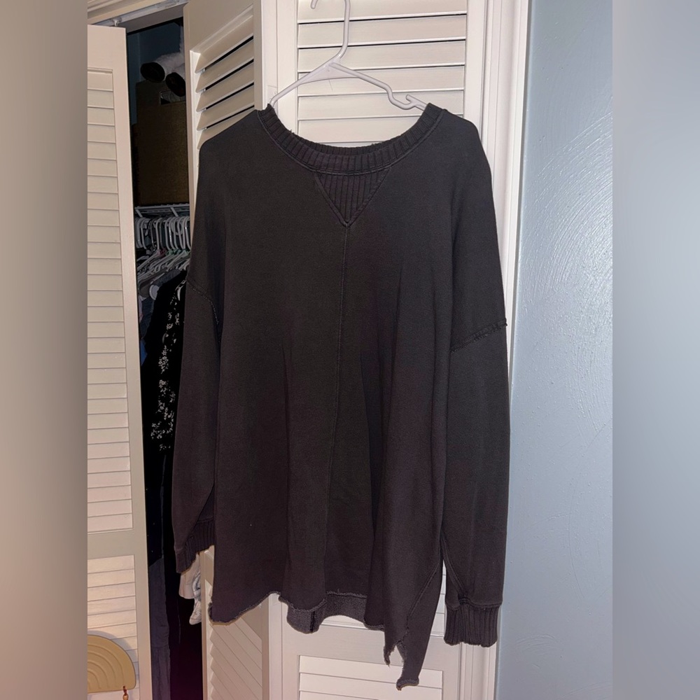 Grey Aeire Oversized Crewneck